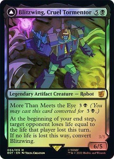 Producto - Blitzwing, Cruel Tormentor // Blitzwing, Adaptive Assailant (Foil)