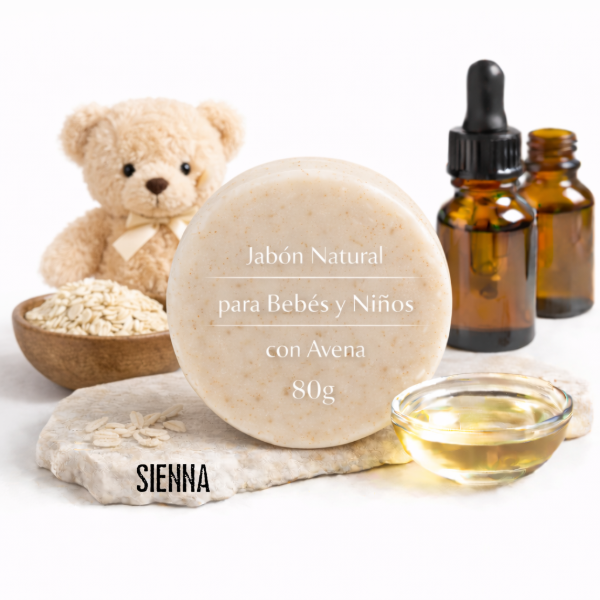 Producto - Jabón Natural para Bebés y Niños con Avena