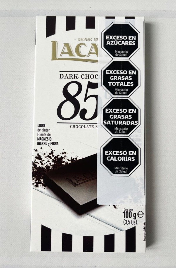 Producto - TABLETA Chocolate Negro al 85 SIN TACC x 100g LACASA