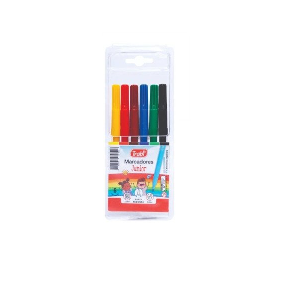 Producto - Marcadores escolares x6 Junior TRABI
