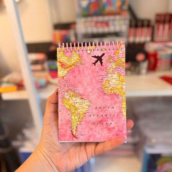 Producto - Mapa mundi rosa