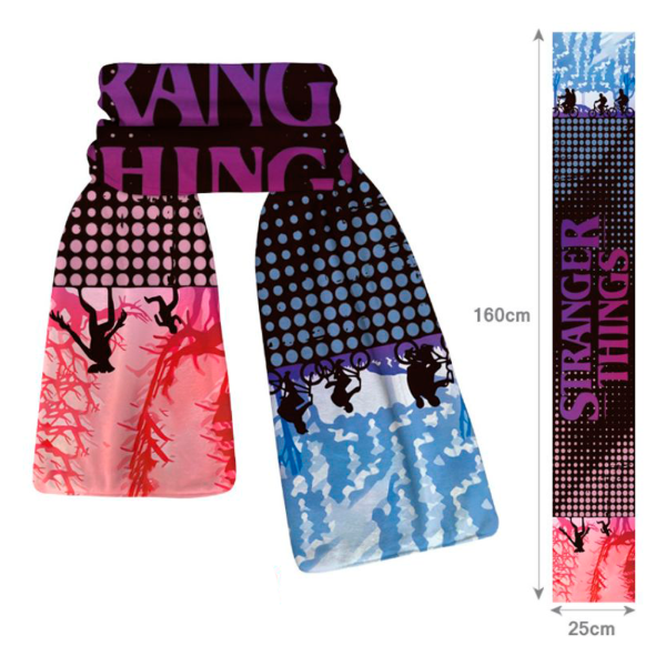 Producto - PACK 12 BUFANDAS STRANGER THING SURTIDAS