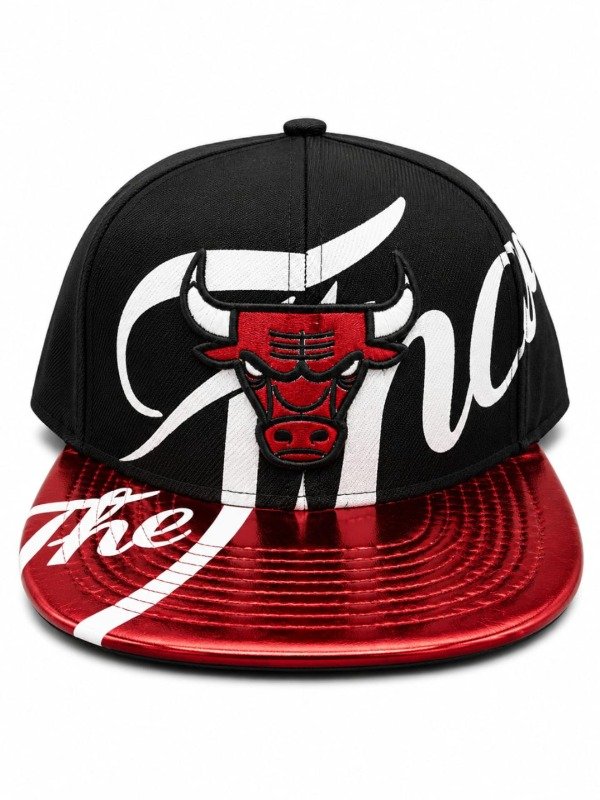 Producto - gorra plana Chicago the finals roja negra
