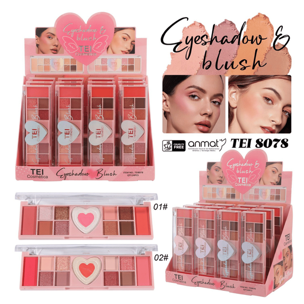 Producto - Tei paleta de sombras + rubor