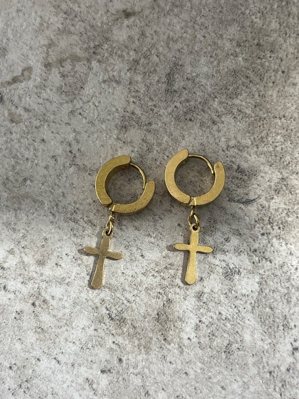 Producto - Aros acero dorados 008
