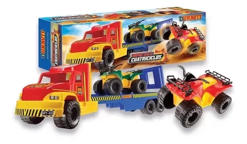 Producto - CAMION TRANSPORTE CON 2 CUATRICICLOS EN CAJA DURAVIT