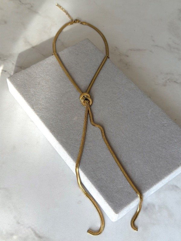Producto - Corbatero gold snake chata - 2