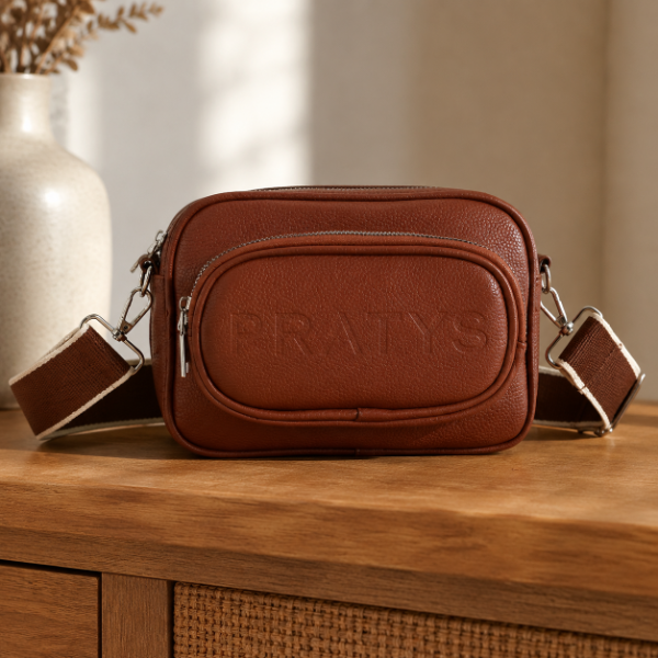 Producto - BANDOLERA JUNO RECTANGULAR CON DOBLE CIERRE Y CORREA ANCHA REGULABLE 22 CM - 3
