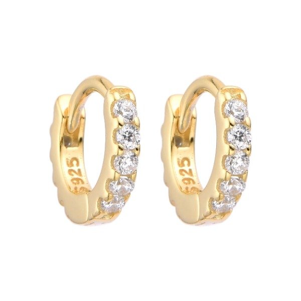 Producto - Argollas Dore 10 Milímetros Baño de Oro