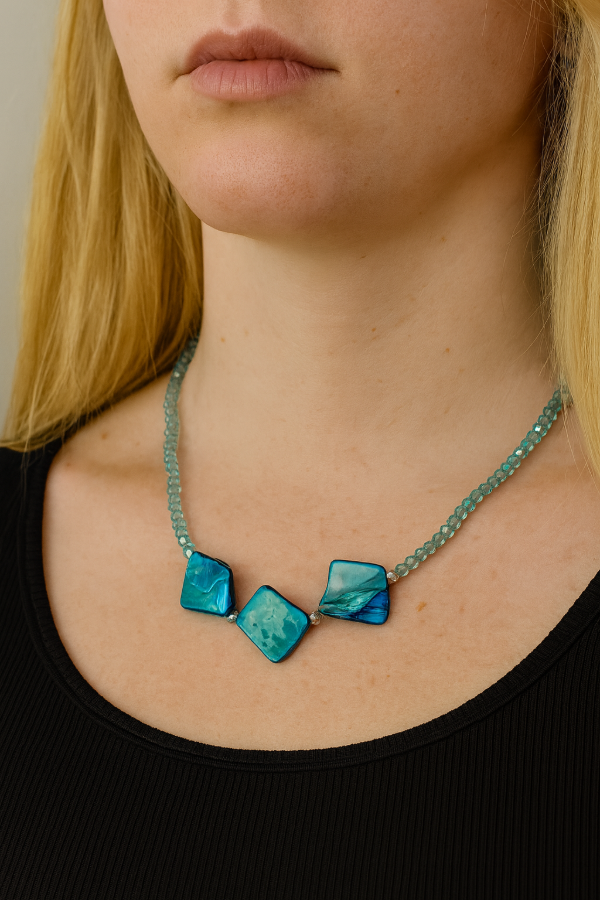 Producto - Collar cristal y nácar