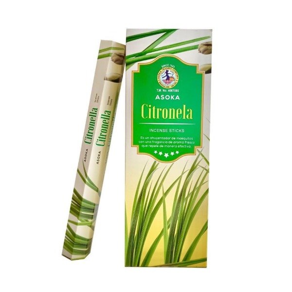 Producto - Sahumerios hexagonales Asoka citronella x 6 unid.