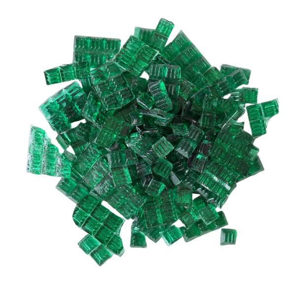 Producto - Venecita verdeagua translucido - V49 1x1 cm - 500gr