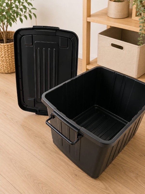 Producto - Cajón con tapa y ruedas 42lts