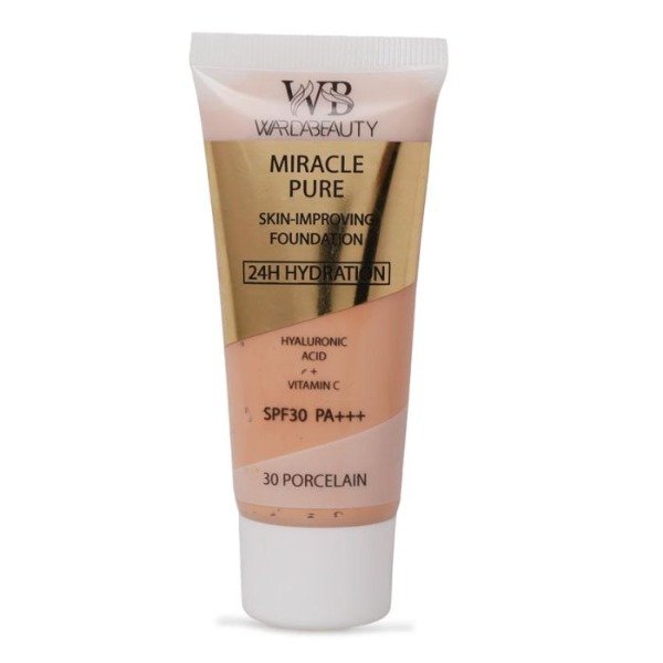 Producto - Base línea Dorada con Ácido hialurónico, Vit C y SPF 30- WARDABEAUTY