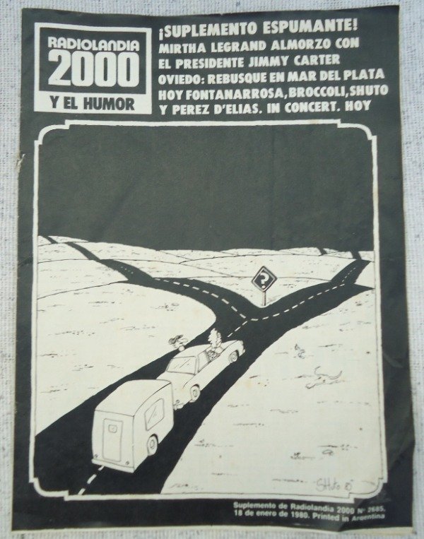 Producto - Suplemento Radiolandia 2000 Y El Humor Del 16/01/1980