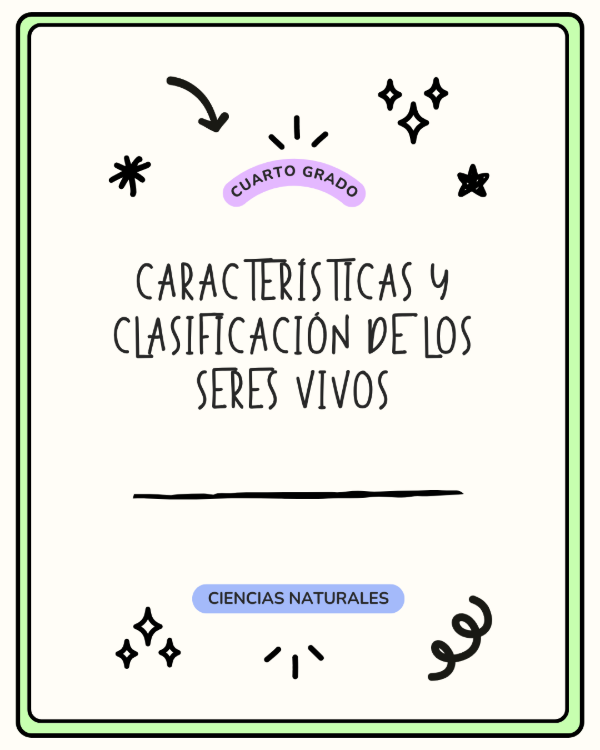 Producto - Características y clasificación de los Seres Vivos