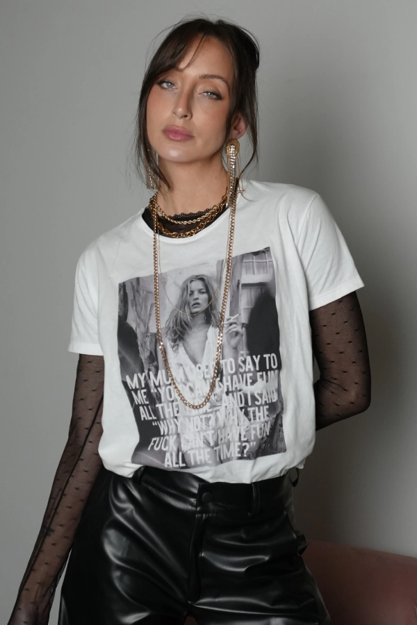 Producto - Remera Kate Moss algodón pima