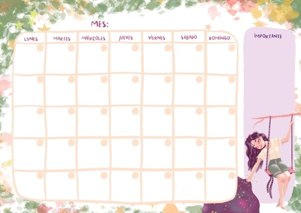 Producto - Planner mensual A4 Eternidad