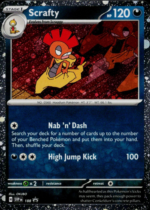 Producto - Scrafty SVP188 Scarlet and Violet Black Star Promos - Cosmos Holo