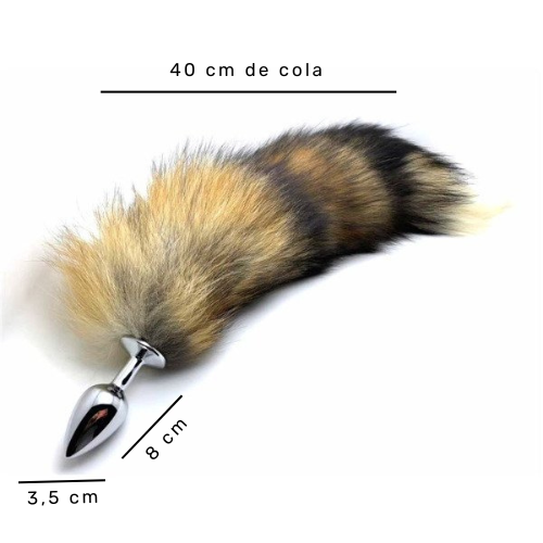 Producto - Plug Anal Cola de Zorro - Metal - Dilatador