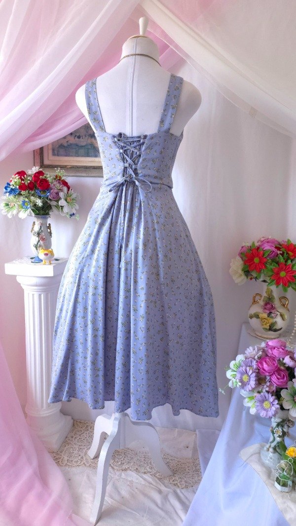 Producto - Vestido Sonia Celeste Estampado! IMPORTADO NUEVO - 5