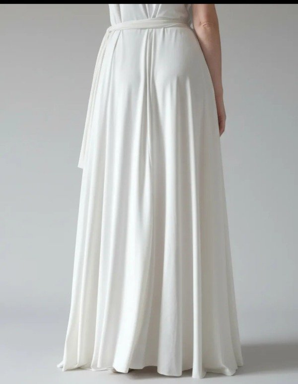 Producto - Vestido novia blanco talles grandes elastizada - 5