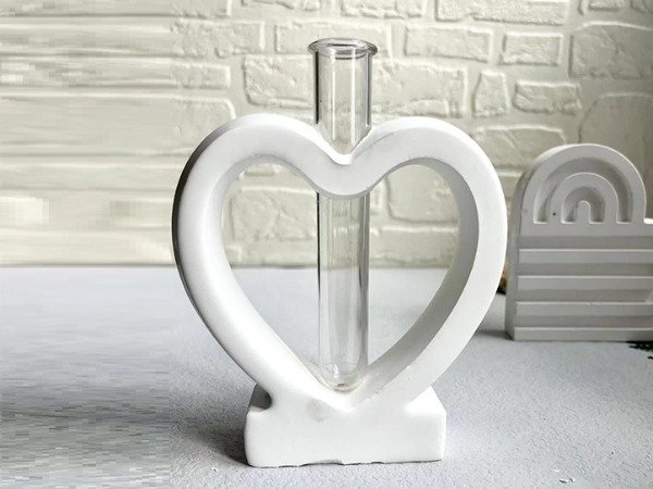 Producto - MOLDE SILICONA CORAZON CHICO FLORERO HIDROPONIA BM3723 - 2
