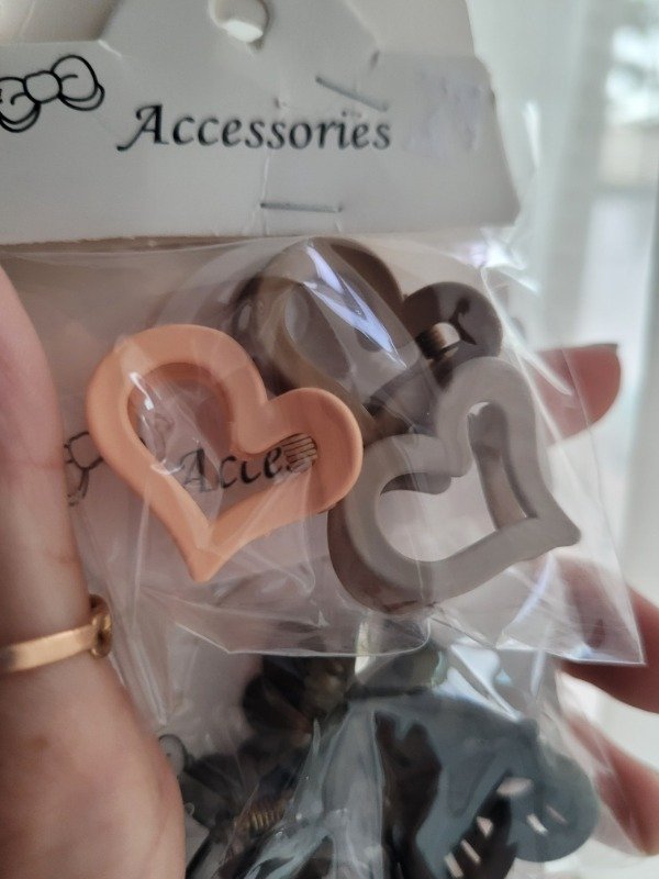 Producto - Pack 3 broches de corazón colores surtidos - 1