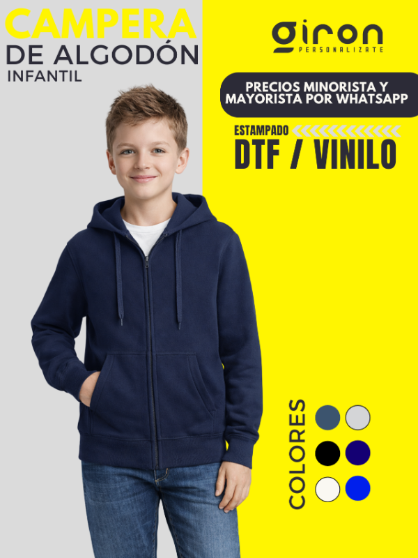 Producto - CAMPERA INFANTIL FRISA INVISIBLE