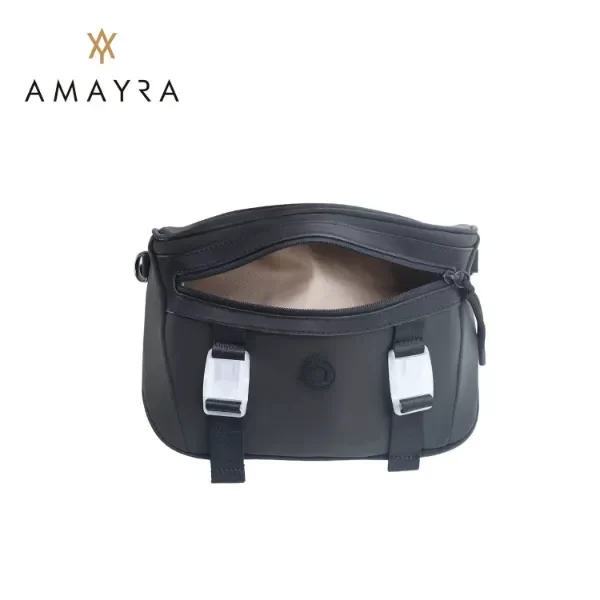 Producto - Riñonera Amayra doble hebilla negra 67-7400044 - 2