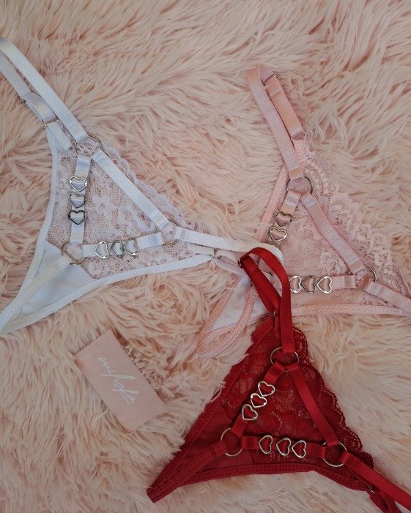 Producto - Tangas hilo regulable de corazones pack x3 - 0