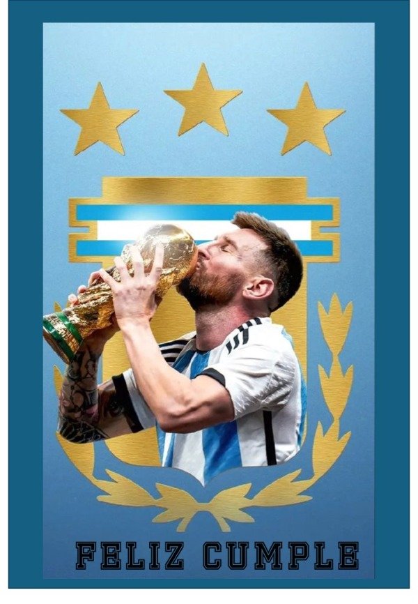 Producto - LAMINA MESSI RECTANGULAR 10