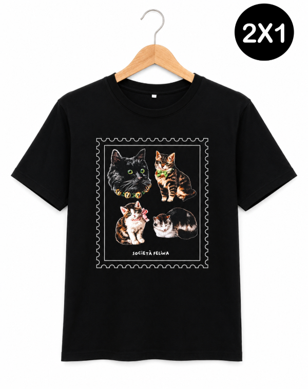Producto - REMERA SOCIETÁ FELINA - NEGRO