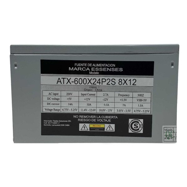 Producto - Fuente De Alimentacion 600W Essenses