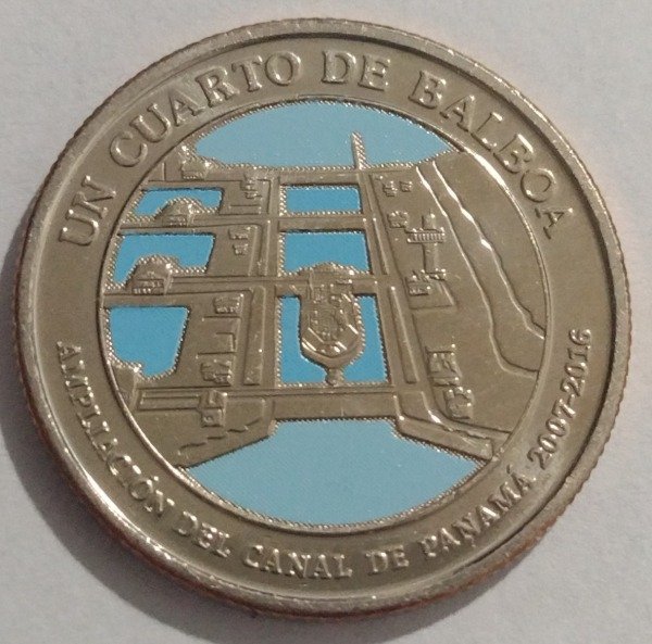 Producto - Panamá 1/4 de Balboa 2016. Ampliación del canal de Panamá