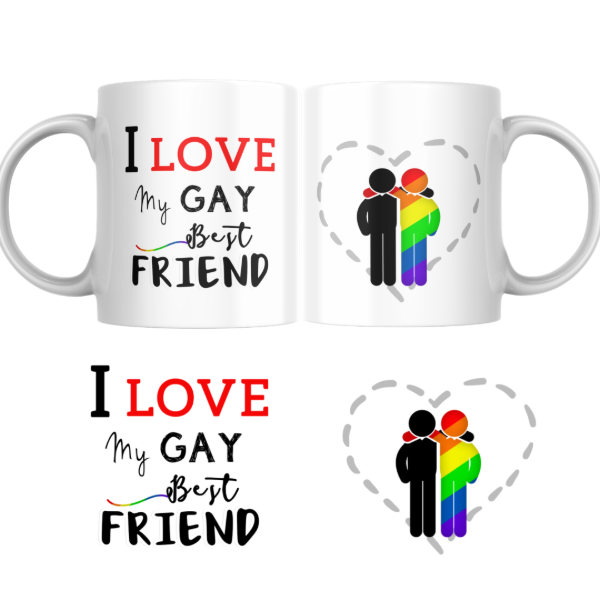 Producto - Taza - amo a mi mejor amigo gay (LGBT) - 0