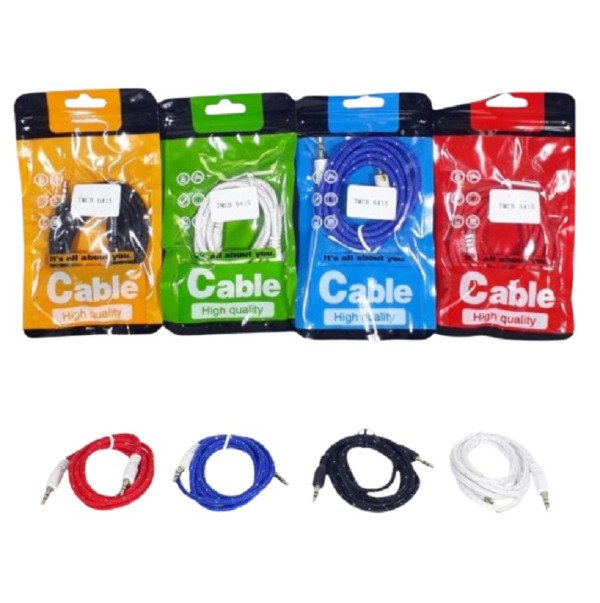 Producto - Cable Auxiliar Mini plug 1M Mallado - 5