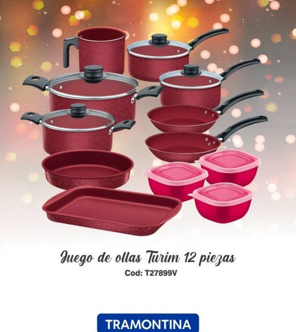 Producto - Set de ollas Tramontina Turim 12pcs
