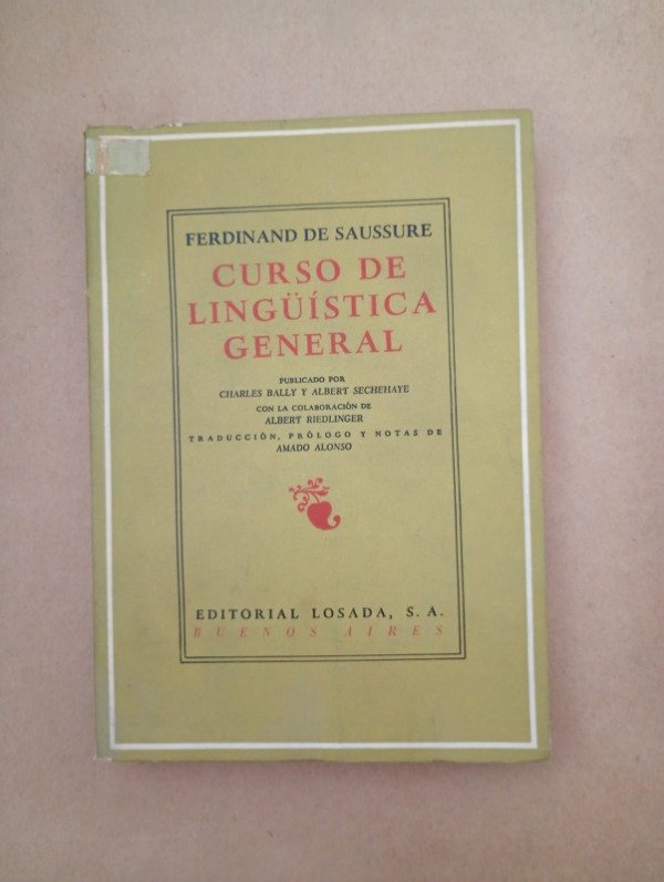 Producto - Curso de lingüística general - Ferdinand de Saussure - Losada 1972