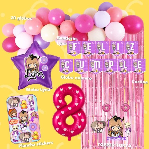 Producto - Combo globos Lyna Vallejos Youtube