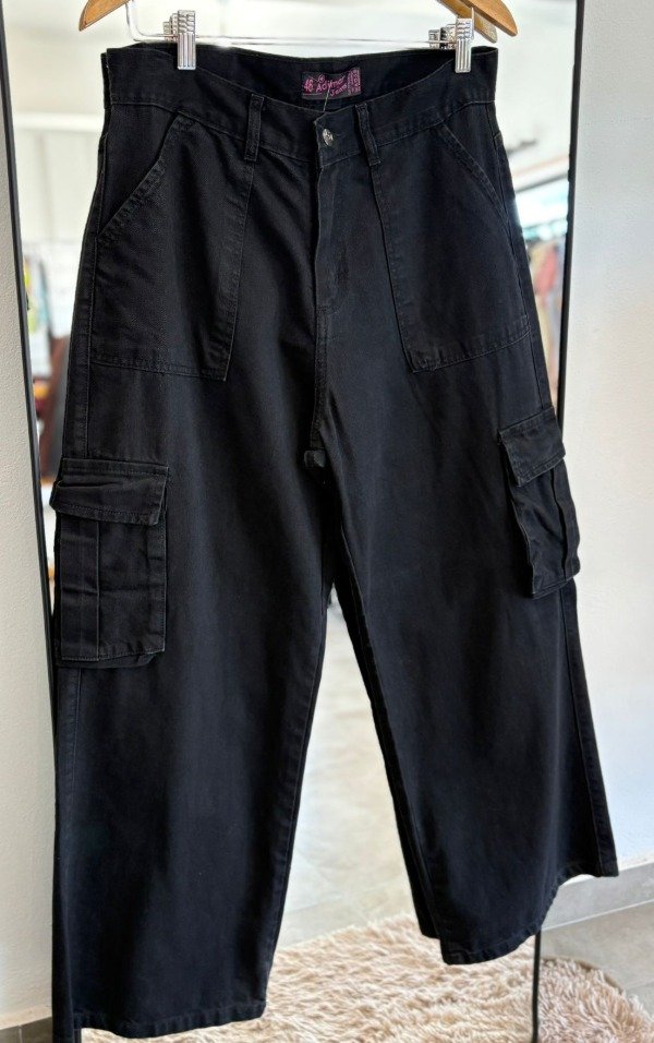 Producto - WIDE LEG CARGO NEGRO
