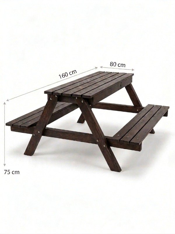 Producto - Mesa Canadiense Picnic 6 Personas Madera Plástica - 2
