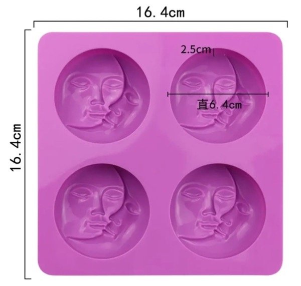 Producto - MOLDE SILICONA SOL Y LUNA - 1
