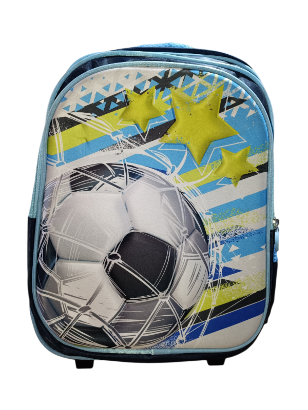 Producto - MOCHILA CON CARRITO FUTBOL 3 D - 0