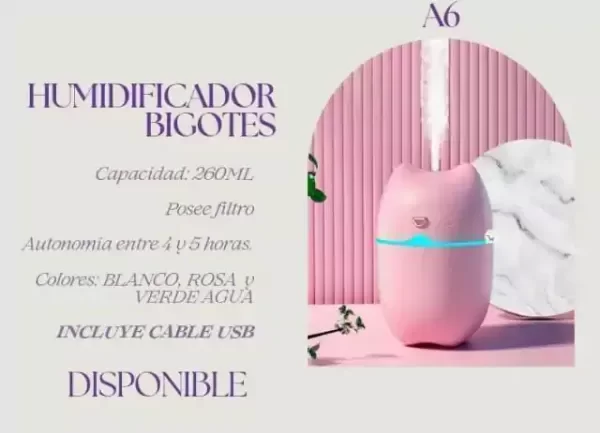 Producto - HUMIDIFICADOR GATO LUZ