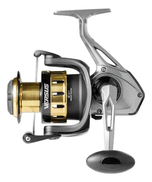 Producto - Reel Marine Sport Versus 6000 Frontal 4 Rulemanes Freno 9kg Color Gris/Negro