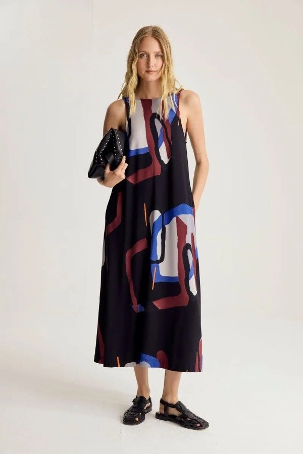 Producto - VESTIDO PRINT CELESTE NAJT