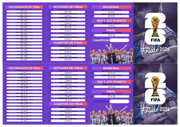 Producto - Fixtures mundial 2026