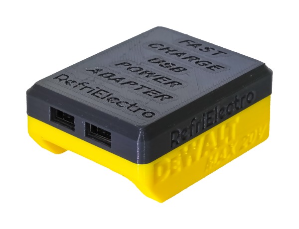 Producto - ADAPTADOR DOBLE USB DE CARGA RAPIDA PARA BATERIAS DE HERRAMIENTAS