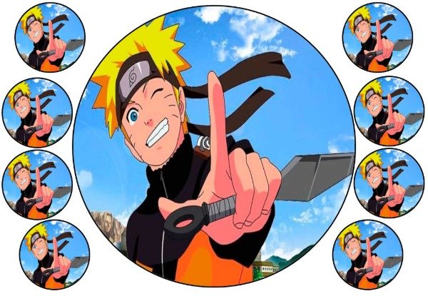 Producto - LAMINA NARUTO 2 REDONDA